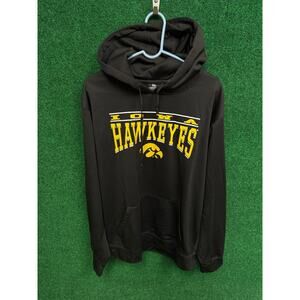 University of Iowa Black Hoodie Sweatshirt Sz XXL Unisex Men's NCAA